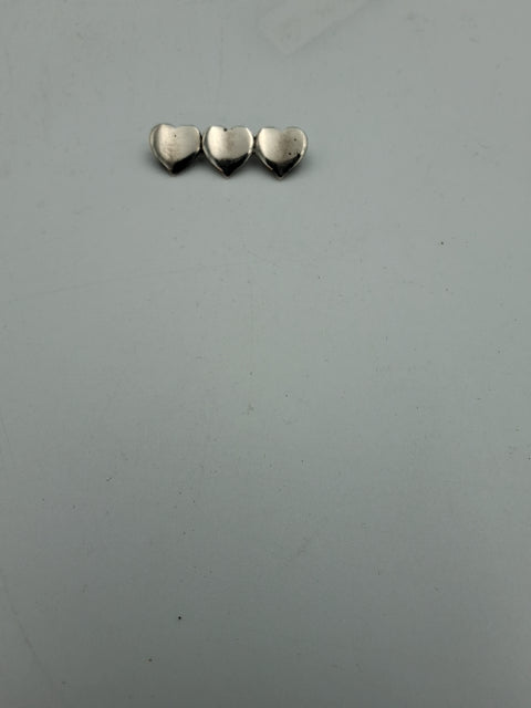 Hans Hansen sølv hjerte broche